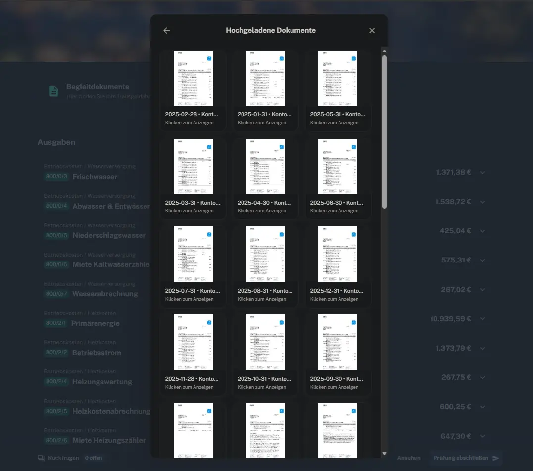 neovaro plus · Belegliste